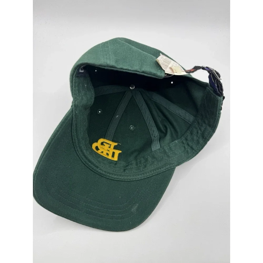 VTG Polo Ralph Lauren Hat PRL Monogram Green Yellow Strapback NWT - Picture 6 of 7